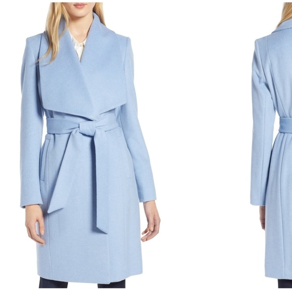Cole Haan Jackets & Blazers - Cole Haan Slick Wool Blend Wrap Coat